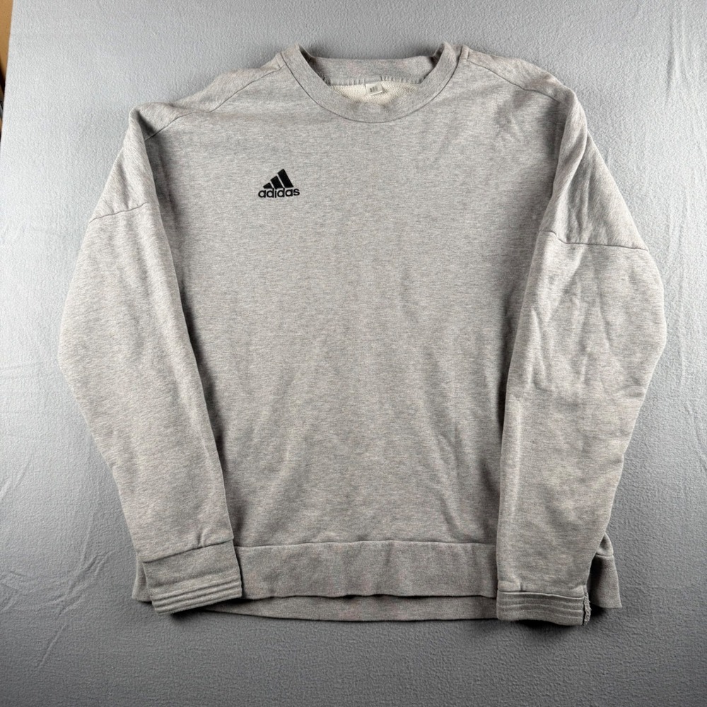Adidas Tango Heather Gray Crewneck Sweatshirt Mens Large CG1856 Soccer